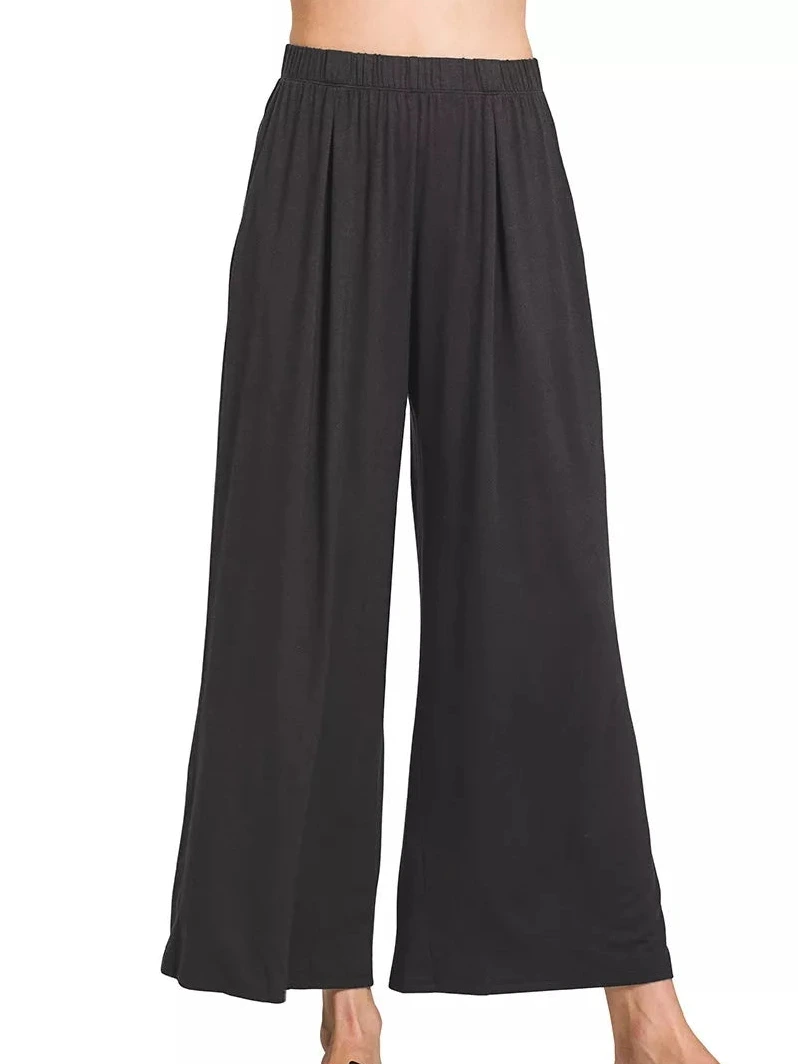 Zenana Elastic Waist Comfy Lounge Pants product photo